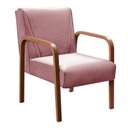 Ver imagem 7 de Conjunto Decorativo Anita Kit Namoradeira + Poltrona Sala, Recepção Rosa Rosê 390