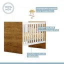 Ver imagem 5 de Quarto de Bebê com Berço com Colchão, Cômoda 1 Porta 4 Gavetas e Roupeiro Flocos 3 Portas 2 Gavetas