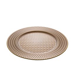 Sousplat Plástico Textura Rattan 33cm - 4