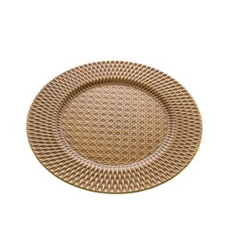 Sousplat Plástico Textura Rattan 33cm - 3