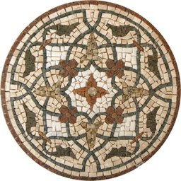 Piso em Mosaico Romano Floral Renascentista 150cm - 1