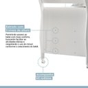 Ver imagem 4 de Quarto de Bebê com Berço Mini Cama, Cômoda 1 Porta 4 Gavetas e Roupeiro 4 Portas 3 Gavetas 100% MDF Branco