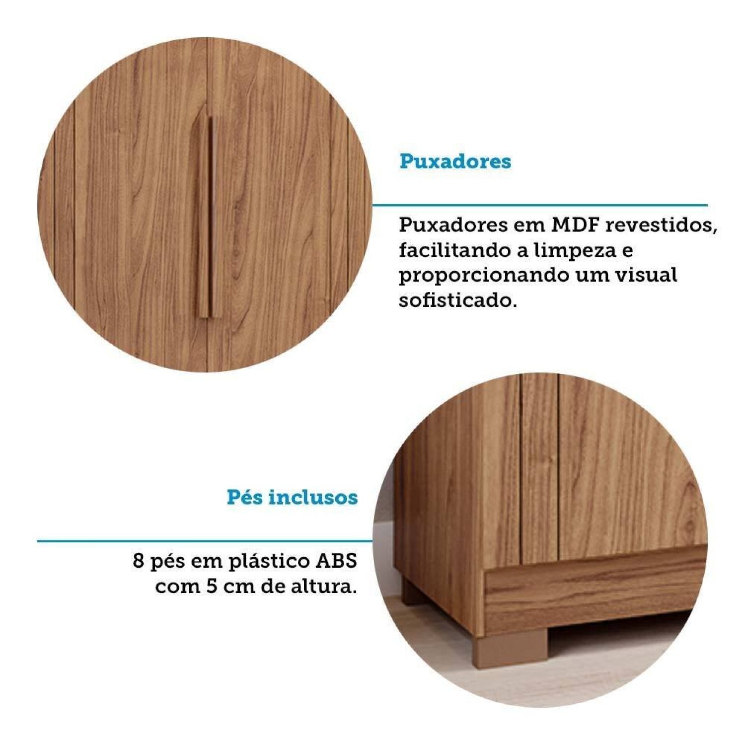 Guarda Roupa Casal 234,60cm 6 Portas e 6 Gavetas 100% Mdf Boston Espresso Móveis - 9