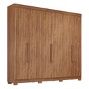 Ver imagem 3 de Guarda-Roupa Casal 6 Portas com Pés 234cm 100% MDF Boston Espresso Móveis Marrom/Cinamomo