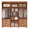 Guarda-Roupa Casal 6 Portas com Pés 234cm 100% MDF Boston Espresso Móveis - 4
