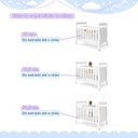 Ver mais imagens de Quarto de Bebê com Berço Mini Cama, Cômoda 1 Porta 4 Gavetas e Roupeiro Flocos 3 Portas 2 Gavetas Br
