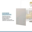 Ver imagem 4 de Quarto de Bebê com Berço com Suporte, Cômoda 1 Porta 4 Gavetas e Roupeiro Flocos 3 Portas 2 Gavetas Branco