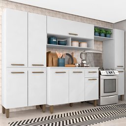 Armário de Cozinha Tieli 5 Peças Branco - Móveis Arapongas Branco - 1