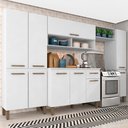 Ver imagem 1 de Armário de Cozinha Tieli 5 Peças Branco - Móveis Arapongas Branco