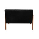Ver imagem 4 de Conjunto Decorativo Anita Kit Namoradeira + Poltrona Sala, Recepção Preto 410