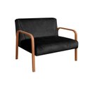 Ver imagem 2 de Conjunto Decorativo Anita Kit Namoradeira + Poltrona Sala, Recepção Preto 410