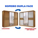 Ver imagem 5 de Guarda-roupa Casal Ripado 3 Portas de Correr com Espelho 100% Mdf Cristal