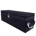 Ver imagem 3 de Maleta Porta Vinho Couro Pu P/ 01 Garrada C/ 4 Acessórios - Cor Preto