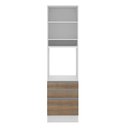 Ver imagem 3 de Torre Quente Glamy 60cm 3 Gavetas Rustic/Branco Madesa