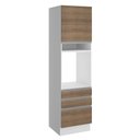 Ver imagem 1 de Torre Quente Glamy 60cm 3 Gavetas Rustic/Branco Madesa