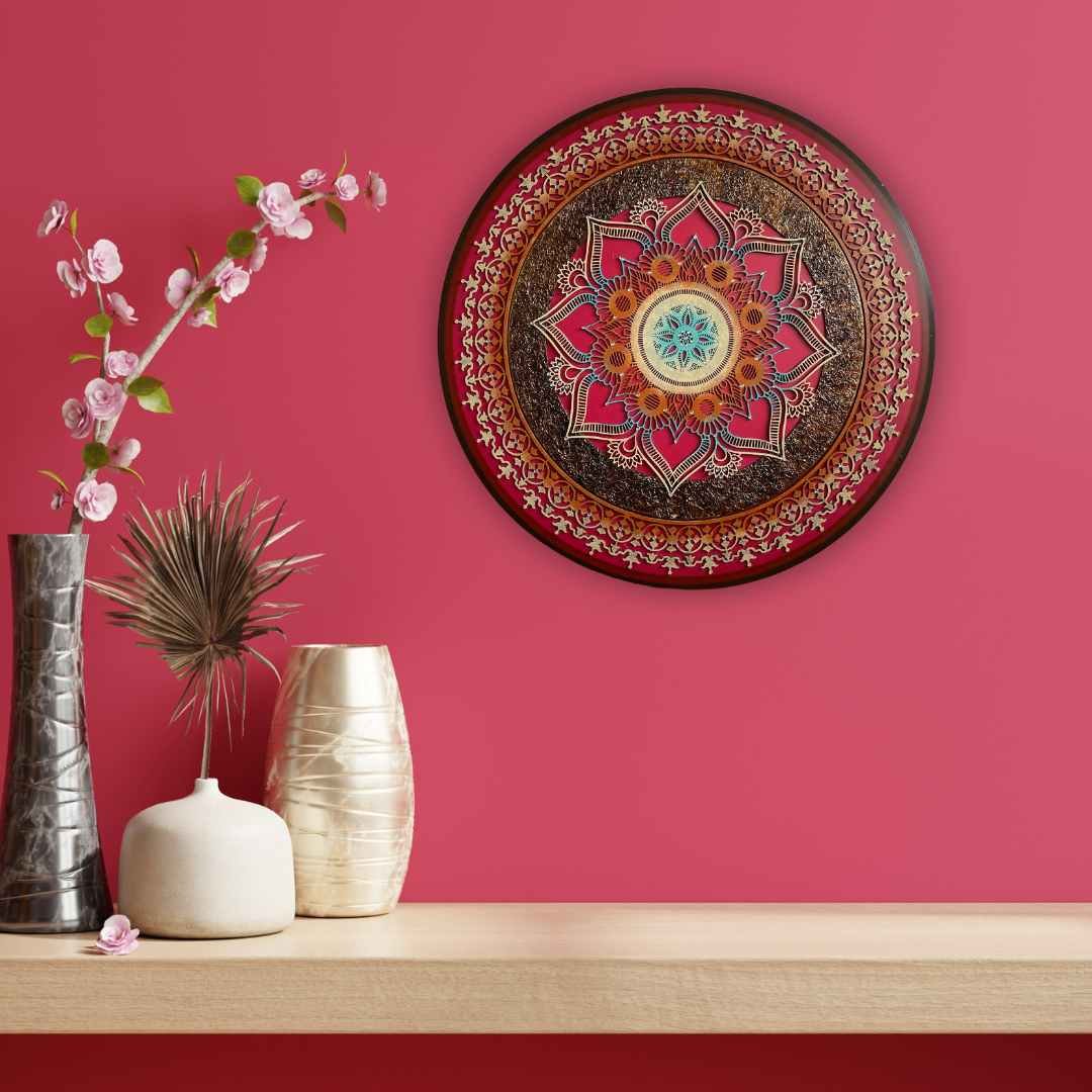 Mandala Estrela Magenta 80x80cm - 2