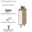 Ver imagem 4 de Balcão Cozinha 1 Porta 20 - Módulo Cozinha Mel - Luciane 1300:Branco