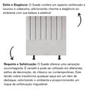 Ver imagem 5 de Cabeceira Estofada Cama Solteiro 100cm Lídia Suede e Frame Cinza Claro