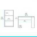 Ver imagem 4 de Bancada Ilha para Cozinha 136x93 Cm Mdp Menu Móveis