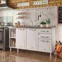 Ver imagem 2 de Balcão de Cozinha de Aço Star New 150cm para Pia