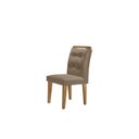 Ver imagem 7 de Conjunto de Mesa 180x90cm com 6 Cadeiras Valentina MDF Marrom Capuccino/Imbuia/Ripado