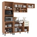 Ver imagem 5 de Armário de Cozinha Compacta Modulada 4 Peças com Gabinete Pia Havana Multimóveis Cr20321