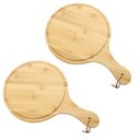Ver imagem 1 de Conjunto 2 Tábuas de Servir Redonda Bambu 30cm Class Home