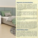 Ver imagem 6 de Cama Solteiro em MDP 94cm x 193cm Grecia Yescasa Cinza/Off White