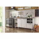 Ver imagem 3 de Balcão de Cozinha de Aço Star New 150cm p/Pia Branco/com Preto