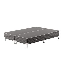 Base Box Bipartido Queen Spubio Spu+ Incofal Marrom 158x198x31cm - 1