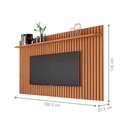 Ver imagem 2 de Painel para TV Elisa Ripado 60" 188,5cm MDP Nature Germai Móveis