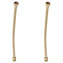 Ver imagem 1 de Kit 2 Engate Mangueira Flexível Dourado Trançado Inox 30cm