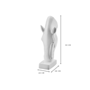 Ver imagem 2 de Escultura Estátua Decorativa Cabeça de Cavalo Pequena 50cm:branco Brilho