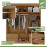 Conjunto de Guarda-roupa 6 Portas 4 Gavetas Zeus com Espelho e Cômoda 8 Gavetas 2 Portas Toronto - 8