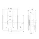 Ver imagem 2 de Acabamento Monocomando para Chuveiro e Ducha Higiênica Lift Cromado Base Deca - Docol