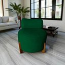 Ver imagem 7 de Poltrona Decorativa Mônaco Bouclé Verde