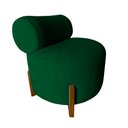 Ver imagem 1 de Poltrona Decorativa Mônaco Bouclé Verde