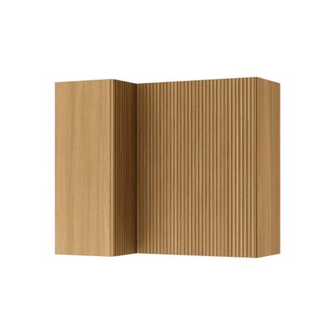 Armário Aéreo P/ Cozinha Rainha Canto C/ 2portas 92 Cm Nature - Nesher