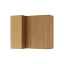 Ver imagem 1 de Armário Aéreo P/ Cozinha Rainha Canto C/ 2portas 92 Cm Nature - Nesher