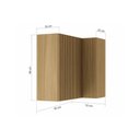 Ver imagem 3 de Armário Aéreo P/ Cozinha Rainha Canto C/ 2portas 92 Cm Nature - Nesher