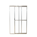 Ver imagem 3 de Porta Sacada 2 Folhas Móveis Aluminio Brilhante C/ Trinco 2,10x1,50