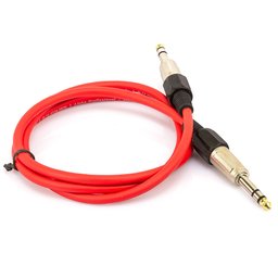 Cabo P10 Estereo Profissional - Vermelho 10 Metros - 1