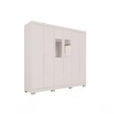 Ver imagem 1 de Guarda Roupa Casal 6 Portas Recife com Espelho Salleto Branco