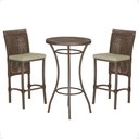Ver imagem 1 de Mesa Bistrô e 2 Banquetas Roma Marrom Corda Náutica Estofado 7 Trama Original