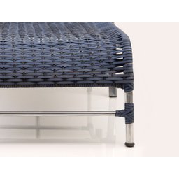 2 Espreguiçadeiras Catar + Mesa Centro em Alumínio - Azul Dark - 7