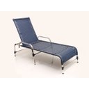 Ver imagem 3 de 2 Espreguiçadeiras Catar + Mesa Centro em Alumínio - Azul Dark