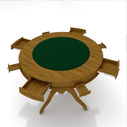 Conjunto Mesa de Jogos Carteado Bellagio Tampo Reversível e 4 Cadeiras Madeira Poker Base Estrela Ve - 2