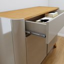 Ver imagem 2 de Buffet Arcus 2 Portas 92 cm Off White/Naturalle - Mavaular