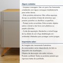 Ver imagem 4 de Buffet Arcus 2 Portas 92 cm Off White/Naturalle - Mavaular
