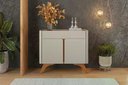 Ver imagem 5 de Buffet Arcus 2 Portas 92 cm Off White/Naturalle - Mavaular